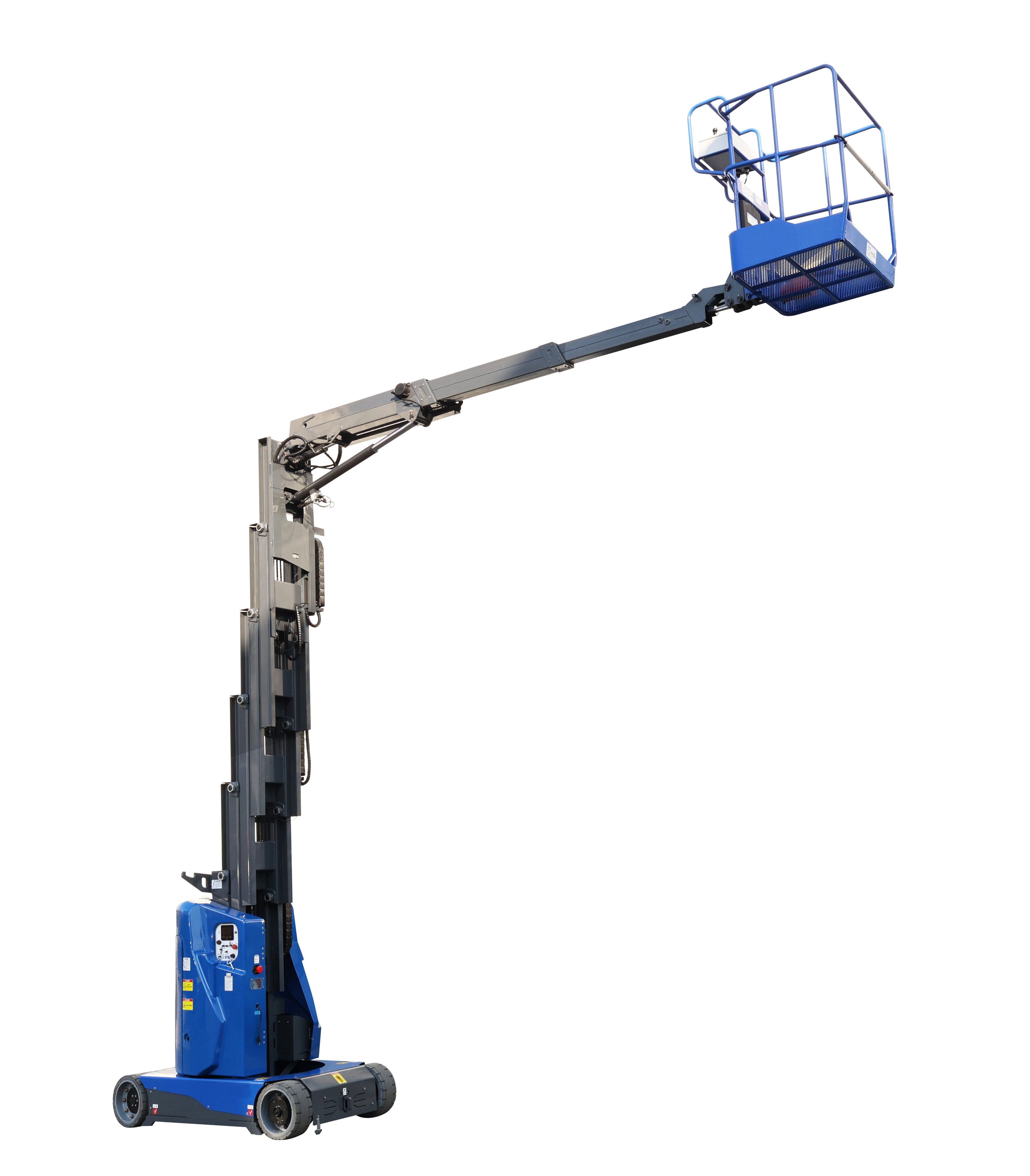 Forklift Style Vertical Mast Lift With JIB